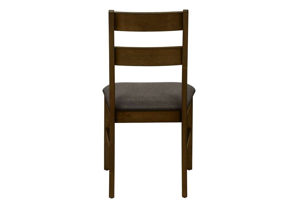 Monarch Specialties - Dining Chair, 37in Height, Set Of 2, Upholstered, Side, Dining Room, Kitchen, Brown Solid Wood, Brown Fabric, Transitional - I 1396 veiw 4