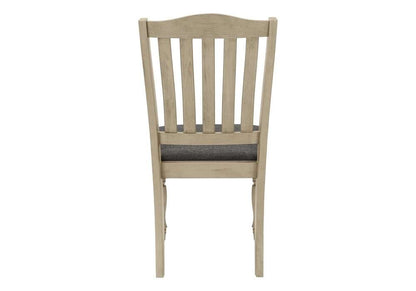 Monarch Specialties - Dining Chair, 39in Height, Set Of 2, Upholstered, Dining Room, Kitchen, Side, Antique Grey, Grey Fabric, Wood Legs, Transitional - I 1392 veiw 4