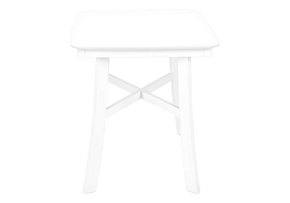 Monarch Specialties - Dining Table, 48in Rectangular, Small, Kitchen, Dining Room, White Veneer, Wood Legs, Transitional - I 1323 veiw 3