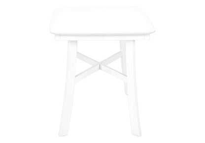 Monarch Specialties - Dining Table, 48in Rectangular, Small, Kitchen, Dining Room, White Veneer, Wood Legs, Transitional - I 1323 veiw 3