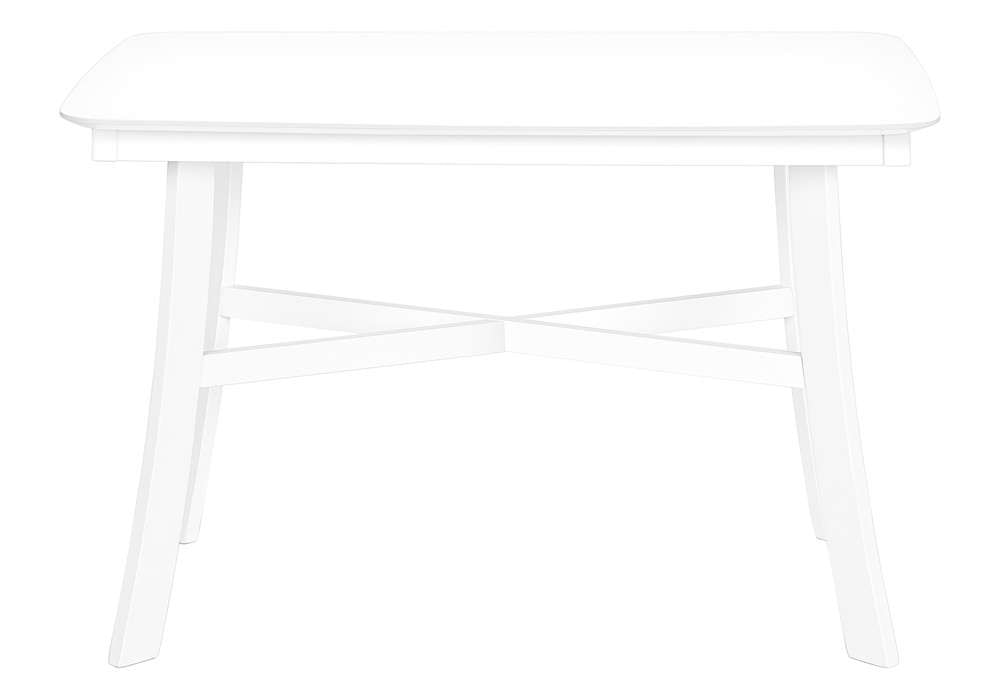 Monarch Specialties - Dining Table, 48in Rectangular, Small, Kitchen, Dining Room, White Veneer, Wood Legs, Transitional - I 1323 veiw 4