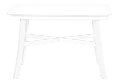 Monarch Specialties - Dining Table, 48in Rectangular, Small, Kitchen, Dining Room, White Veneer, Wood Legs, Transitional - I 1323 veiw 4