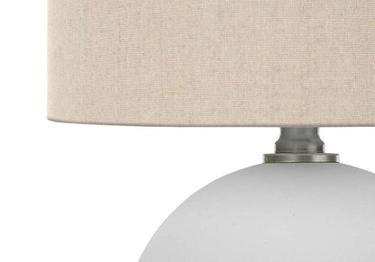 Monarch Specialties - Lighting, 16inH, Table Lamp, Cream Shade, Cream Ceramic, Contemporary - I 9632 veiw 2