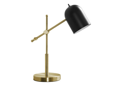 Monarch Specialties - Lighting, 18inH, Brass Metal, Black Shade, Contemporary - I 9766 veiw 1