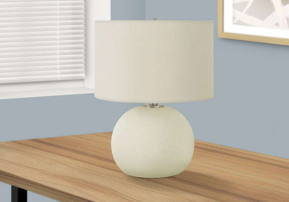Monarch Specialties - Lighting, 18inH, Table Lamp, Ivory / Cream Shade, Cream Ceramic, Contemporary - I 9630 veiw 5