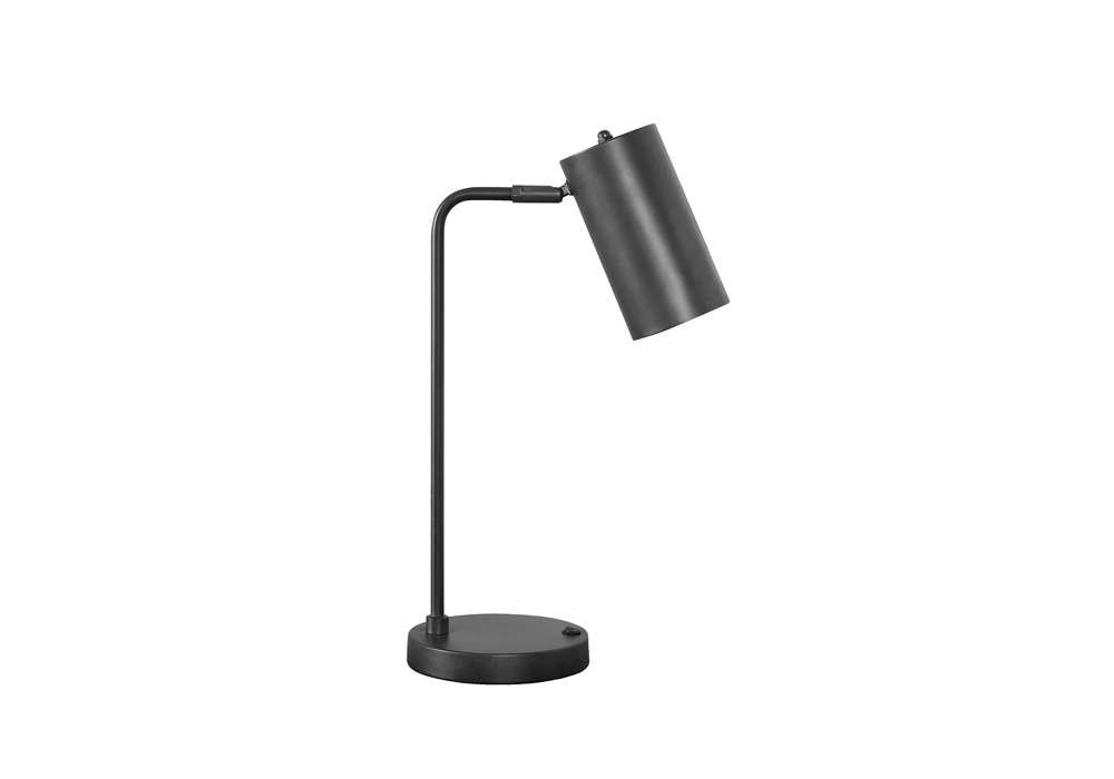 Monarch Specialties - Lighting, 18inH, Table Lamp, Usb Port Included, Grey Metal, Grey Shade, Modern - I 9645 veiw 1
