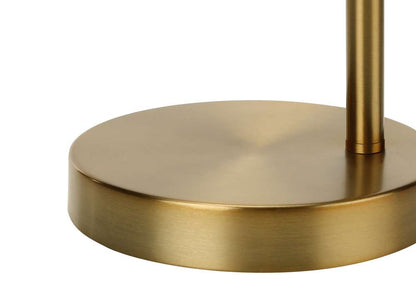 Monarch Specialties - Lighting, 19inH, Table Lamp, Gold Metal, Gold Shade, Contemporary - I 9644 veiw 3