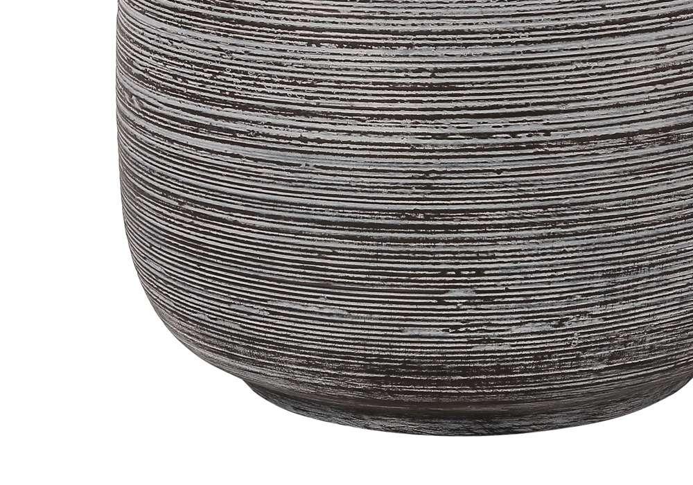 Monarch Specialties - Lighting, 19inH, Table Lamp, Grey Ceramic, Ivory / Cream Shade, Contemporary - I 9633 veiw 3