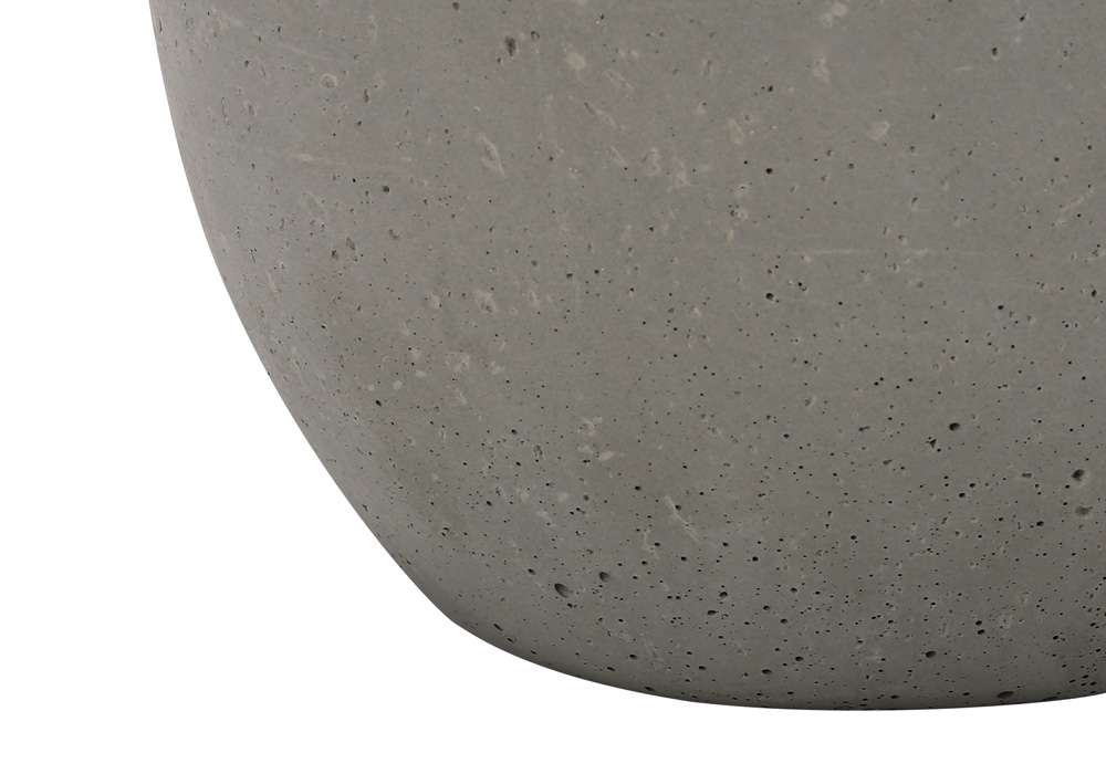 Monarch Specialties - Lighting, 20inH, Table Lamp, Grey Concrete, Ivory / Cream Shade, Contemporary - I 9626 veiw 3
