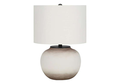 Monarch Specialties - Lighting, 21inH, Table Lamp, Cream Ceramic, Ivory / Cream Shade, Modern - I 9722 veiw 1
