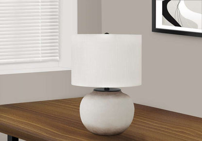 Monarch Specialties - Lighting, 21inH, Table Lamp, Cream Ceramic, Ivory / Cream Shade, Modern - I 9722 veiw 5