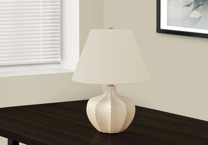 Monarch Specialties - Lighting, 21inH, Table Lamp, Cream Resin, Ivory / Cream Shade, Transitional - I 9733 veiw 5