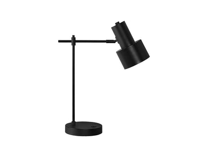 Monarch Specialties - Lighting, 21inH, Table Lamp, Usb Port Included, Black Metal, Black Shade, Modern - I 9647 veiw 1