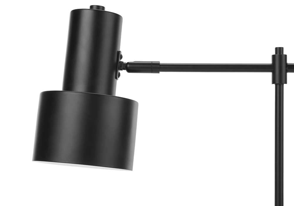 Monarch Specialties - Lighting, 21inH, Table Lamp, Usb Port Included, Black Metal, Black Shade, Modern - I 9647 veiw 2