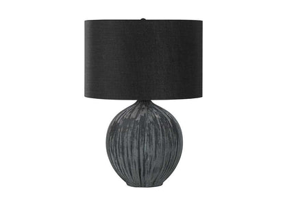 Monarch Specialties - Lighting, 23inH, Table Lamp, Black Ceramic, Black Shade, Contemporary - I 9618 veiw 1