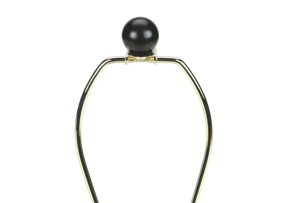 Monarch Specialties - Lighting, 23inH, Table Lamp, Black Rattan, Ivory / Cream Shade, Modern - I 9734 veiw 4