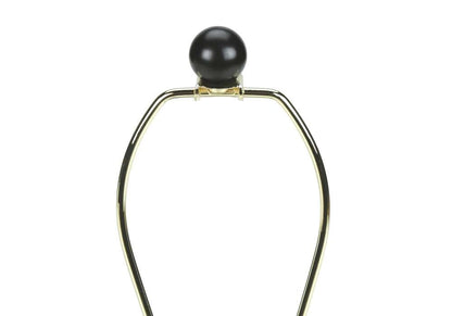 Monarch Specialties - Lighting, 24inH, Table Lamp, Black Ceramic, Ivory / Cream Shade, Modern - I 9721 veiw 4