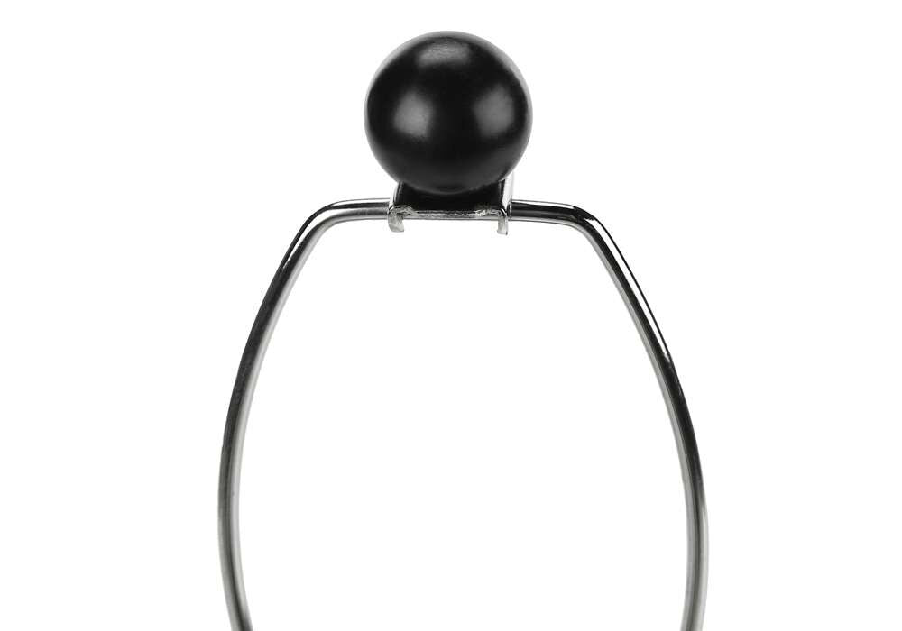 Monarch Specialties - Lighting, 24inH, Table Lamp, Black Resin, Ivory / Cream Shade, Contemporary - I 9655 veiw 4
