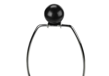 Monarch Specialties - Lighting, 24inH, Table Lamp, Black Resin, Ivory / Cream Shade, Contemporary - I 9655 veiw 4