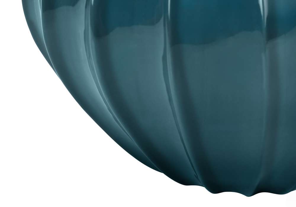 Monarch Specialties - Lighting, 24inH, Table Lamp, Blue Ceramic, Ivory / Cream Shade, Transitional - I 9612 veiw 3