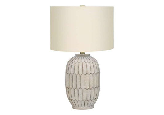 Monarch Specialties - Lighting, 24inH, Table Lamp, Cream Resin, Ivory / Cream Shade, Transitional - I 9720 veiw 1