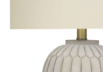 Monarch Specialties - Lighting, 24inH, Table Lamp, Cream Resin, Ivory / Cream Shade, Transitional - I 9720 veiw 3
