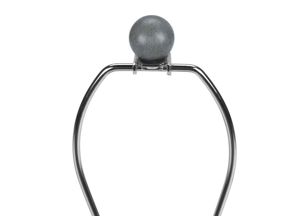 Monarch Specialties - Lighting, 24inH, Table Lamp, Grey Concrete, Beige Shade, Contemporary - I 9703 veiw 4