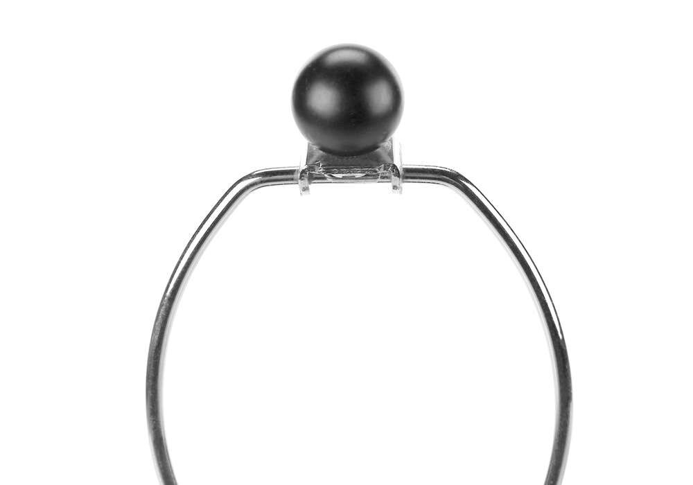 Monarch Specialties - Lighting, 25inH, Table Lamp, Black Ceramic, Ivory / Cream Shade, Contemporary - I 9620 veiw 4