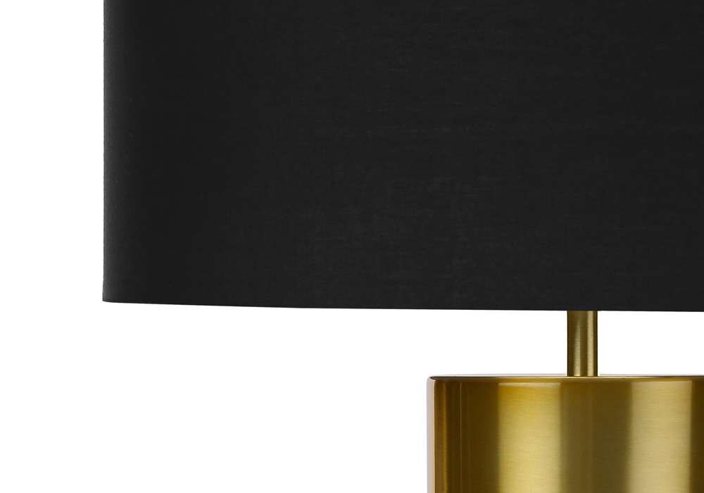 Monarch Specialties - Lighting, 25inH, Table Lamp, Black Concrete, Black Shade, Contemporary - I 9629 veiw 2