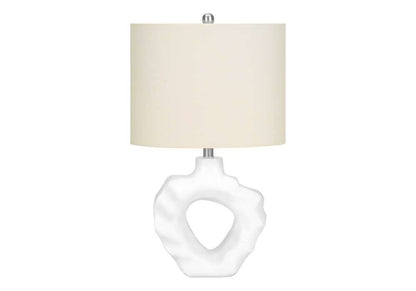 Monarch Specialties - Lighting, 25inH, Table Lamp, Cream Resin, Ivory / Cream Shade, Modern - I 9727 veiw 1