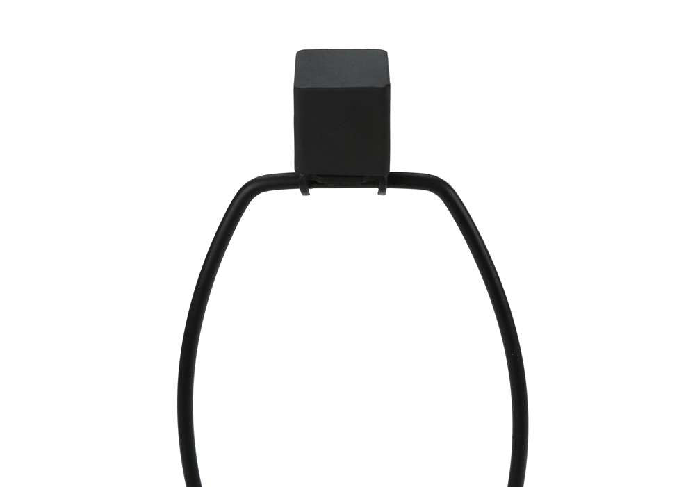 Monarch Specialties - Lighting, 25inH, Table Lamp, Usb Port Included, Black Metal, Beige Shade, Transitional - I 9638 veiw 4