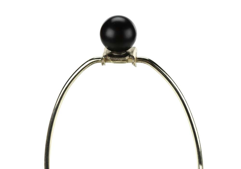 Monarch Specialties - Lighting, 26inH, Table Lamp, Black Metal, Ivory / Cream Shade, Transitional - I 9615 veiw 4