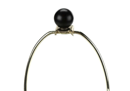 Monarch Specialties - Lighting, 26inH, Table Lamp, Black Metal, Ivory / Cream Shade, Transitional - I 9615 veiw 4