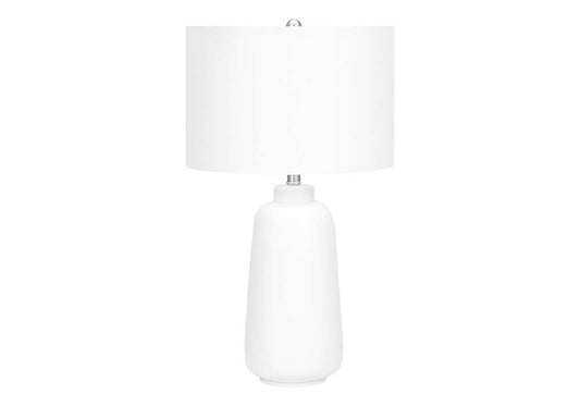 Monarch Specialties - Lighting, 26inH, Table Lamp, Cream Ceramic, Ivory / Cream Shade, Modern - I 9716 veiw 1