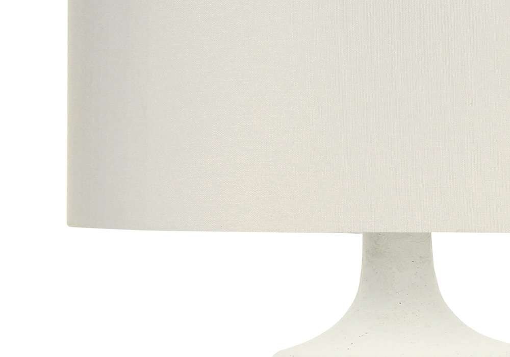 Monarch Specialties - Lighting, 26inH, Table Lamp, Ivory / Cream Shade, Cream Resin, Contemporary - I 9609 veiw 2