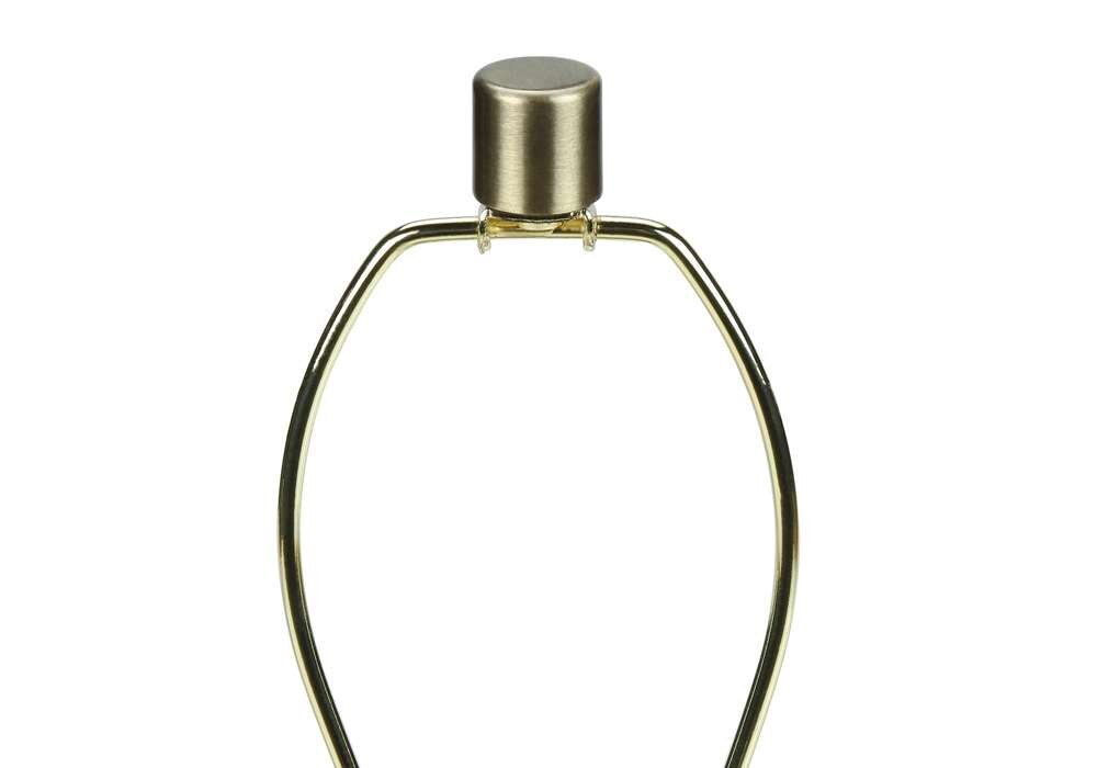 Monarch Specialties - Lighting, 27inH, Table Lamp, Black Resin, Beige Shade, Modern - I 9726 veiw 4