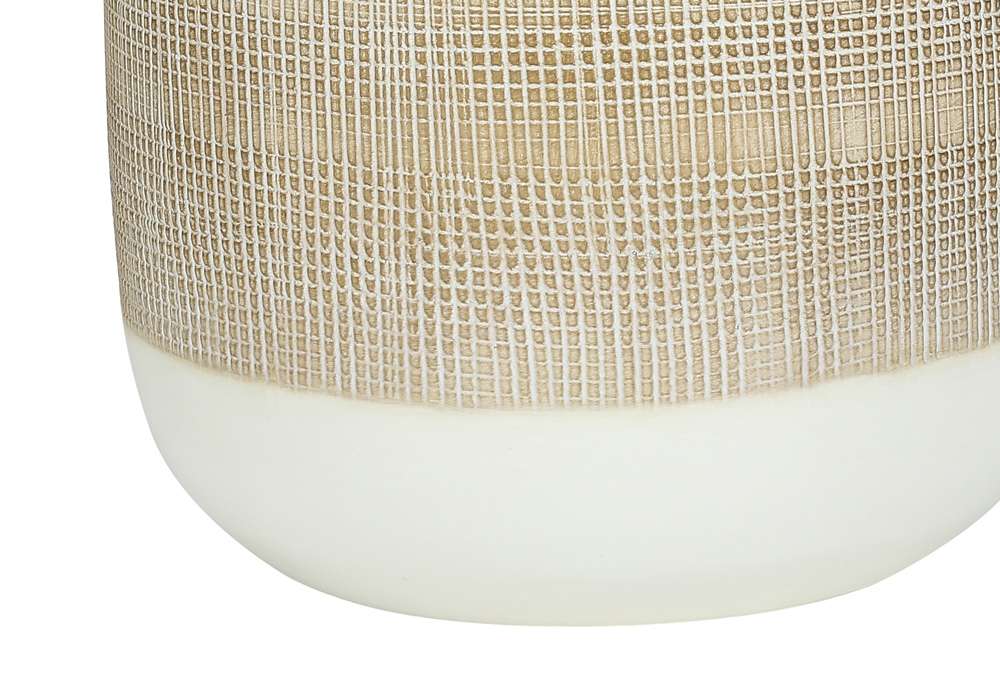 Monarch Specialties - Lighting, 27inH, Table Lamp, Cream Ceramic, Beige Shade, Contemporary - I 9724 veiw 2