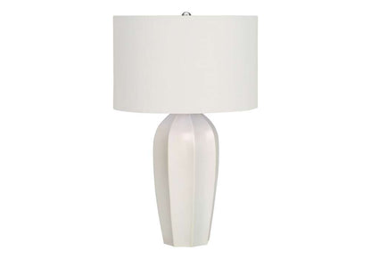 Monarch Specialties - Lighting, 27inH, Table Lamp, Cream Ceramic, Ivory / Cream Shade, Modern - I 9731 veiw 1