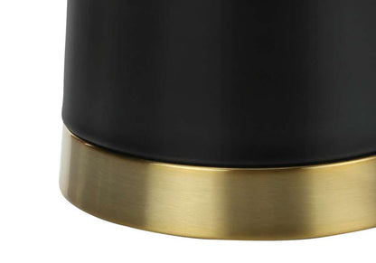 Monarch Specialties - Lighting, 28inH, Table Lamp, Black Metal, Beige Shade, Contemporary - I 9623 veiw 3