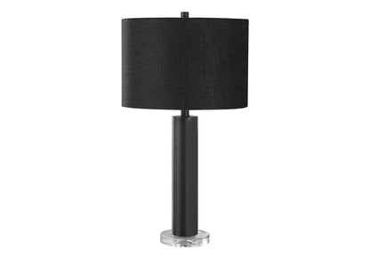 Monarch Specialties - Lighting, 28inH, Table Lamp, Black Metal, Black Shade, Contemporary, Modern - I 9658 veiw 1