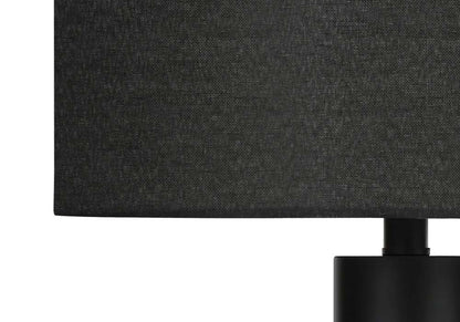 Monarch Specialties - Lighting, 28inH, Table Lamp, Black Metal, Black Shade, Contemporary, Modern - I 9658 veiw 2