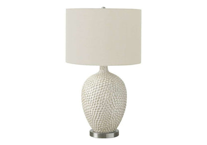 Monarch Specialties - Lighting, 28inH, Table Lamp, Cream Ceramic, Ivory / Cream Shade, Contemporary - I 9607 veiw 1