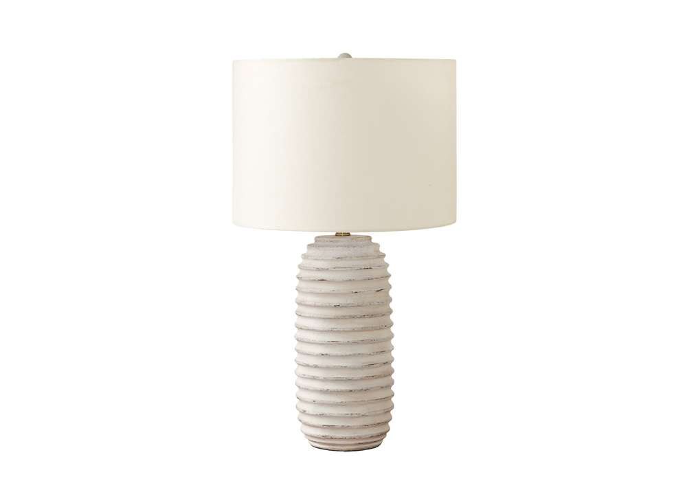 Monarch Specialties - Lighting, 28inH, Table Lamp, Cream Resin, Ivory / Cream Shade, Transitional - I 9742 veiw 1