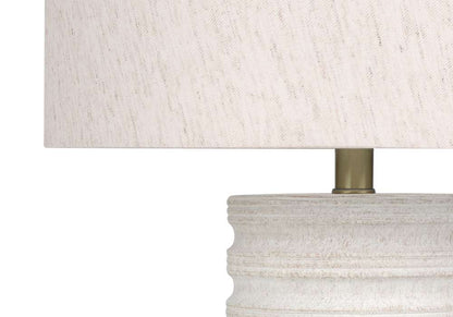 Monarch Specialties - Lighting, 28inH, Table Lamp, Cream Resin, Ivory / Cream Shade, Transitional - I 9706 veiw 3
