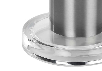 Monarch Specialties - Lighting, 28inH, Table Lamp, Nickel Metal, Ivory / Cream Shade, Contemporary - I 9657 veiw 3
