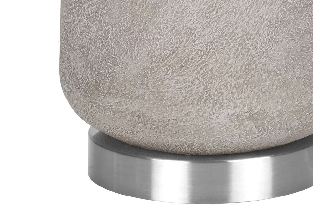 Monarch Specialties - Lighting, 29inH, Table Lamp, Grey Resin, Ivory / Cream Shade, Modern - I 9712 veiw 2