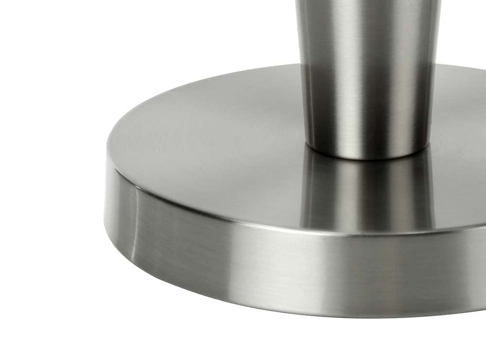 Monarch Specialties - Lighting, Set Of 2, 24inH, Table Lamp, Usb Port Included, Nickel Metal, Grey Shade, Contemporary - I 9642 veiw 3