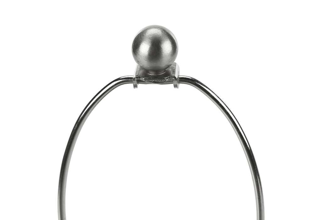 Monarch Specialties - Lighting, Set Of 2, 24inH, Table Lamp, Usb Port Included, Nickel Metal, Grey Shade, Contemporary - I 9642 veiw 4