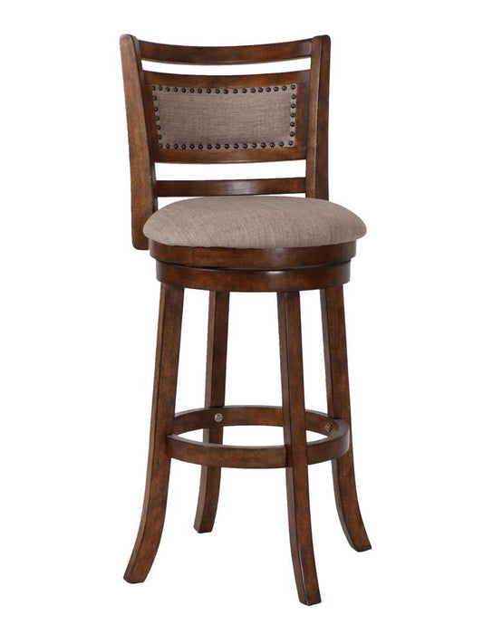 New Classic Furniture - Aberdeen 29in Bar Stool-Dk Brown With Fabric Seat - S1218-BS-FB veiw 1