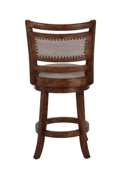 New Classic Furniture - Aberdeen 24in Counter Stool-Dk Brown With Fabric Seat - S1218-CS-FB veiw 2